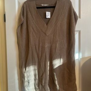 Ricki's Taupe V-Neck Sweater